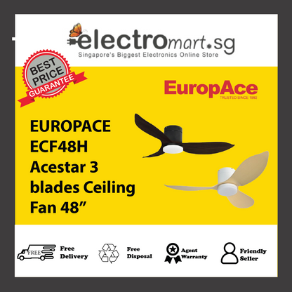 EUROPACE ECF48H Acestar 3  blades Ceiling Fan 48”