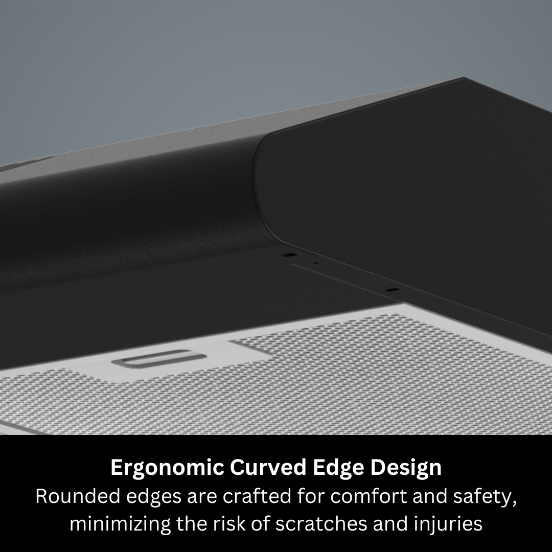 EUROPACE ECH2508EBK Slimline Hood 60cm