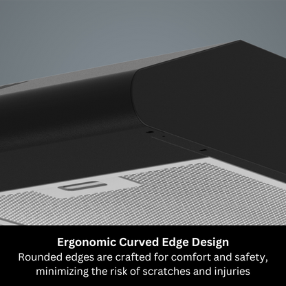 EUROPACE ECH2508EBK Slimline Hood 60cm