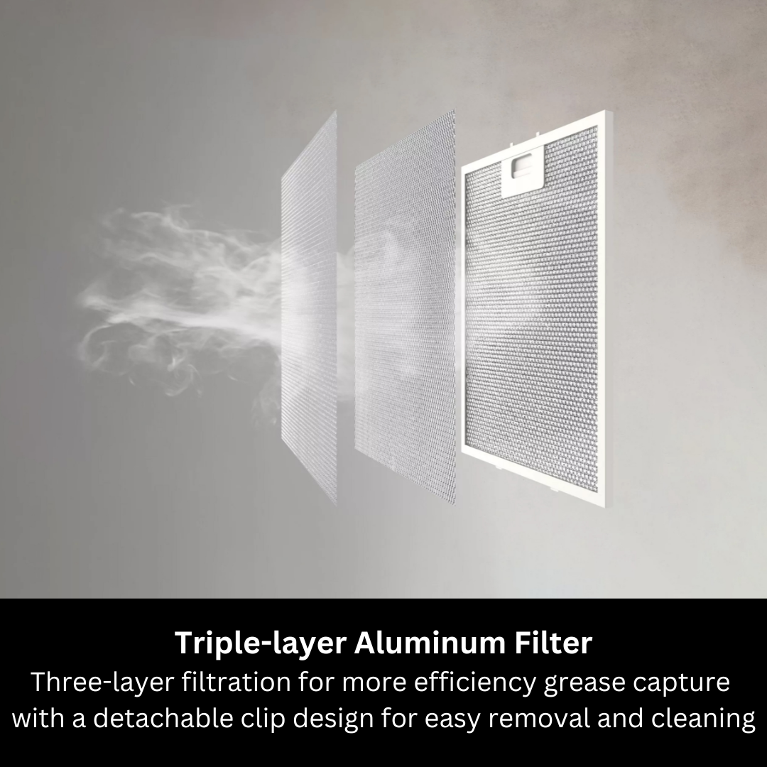 EUROPACE ECH2508EBK Slimline Hood 60cm