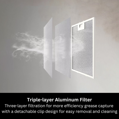 EUROPACE ECH2508EBK Slimline Hood 60cm