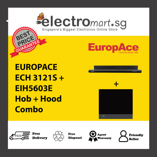 EUROPACE ECH 3121S + EIH5603E Hob + Hood  Combo