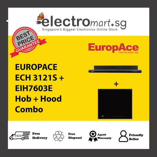 EUROPACE ECH 3121S + EIH7603E Hob + Hood  Combo