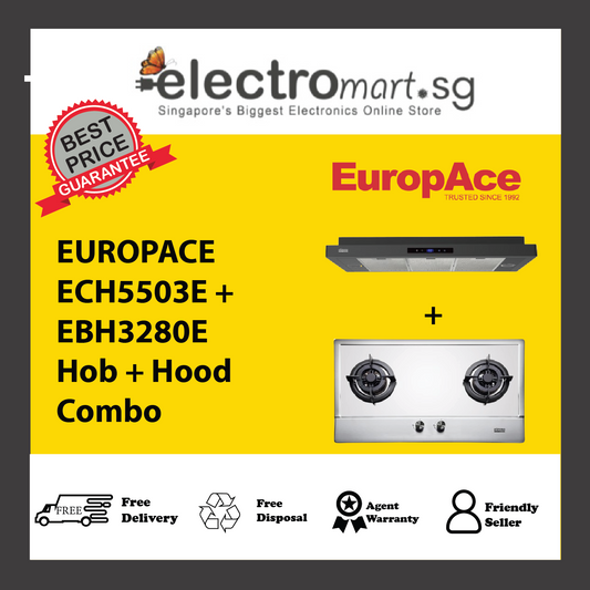 EUROPACE ECH5503E + EBH3280E Hob + Hood  Combo