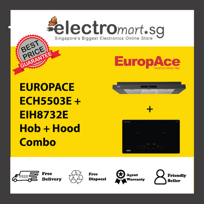 EUROPACE ECH5503E + EIH8732E Hob + Hood  Combo