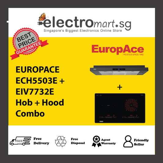 EUROPACE ECH5503E + EIV7732E Hob + Hood  Combo