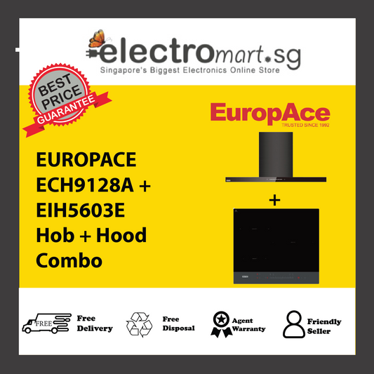 EUROPACE ECH9128A + EIH5603E Hob + Hood  Combo