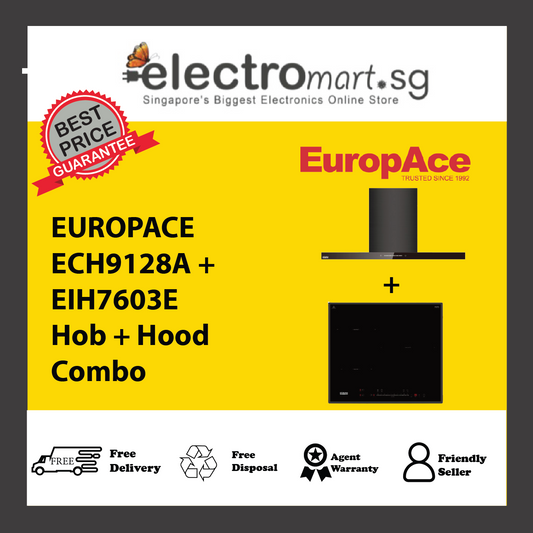 EUROPACE ECH9128A + EIH7603E Hob + Hood  Combo