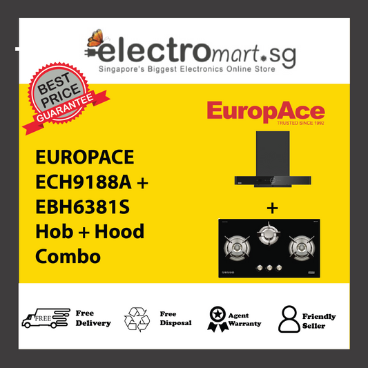 EUROPACE ECH9188A + EBH6381S Hob + Hood  Combo