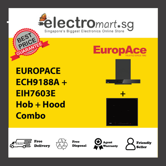 EUROPACE ECH9188A + EIH7603E Hob + Hood  Combo