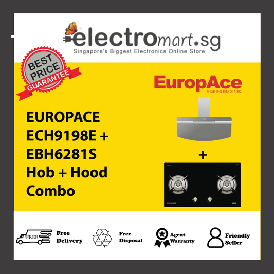EUROPACE ECH9198E + EBH6281S Hob + Hood  Combo