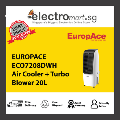 EUROPACE ECO7208DWH Air Cooler + Turbo Blower 20L