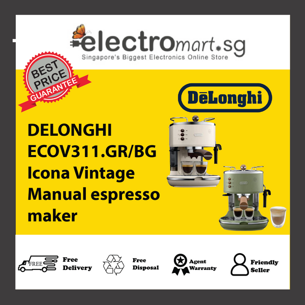 DELONGHI ECOV311.GR/BG Icona Vintage Manual espresso maker