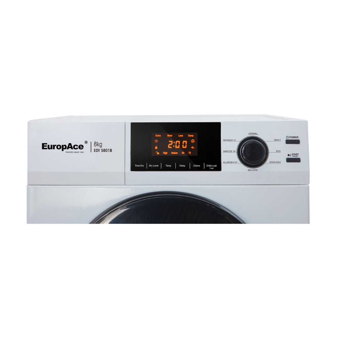 EUROPACE EDY5801B Vented Dryer 8kg