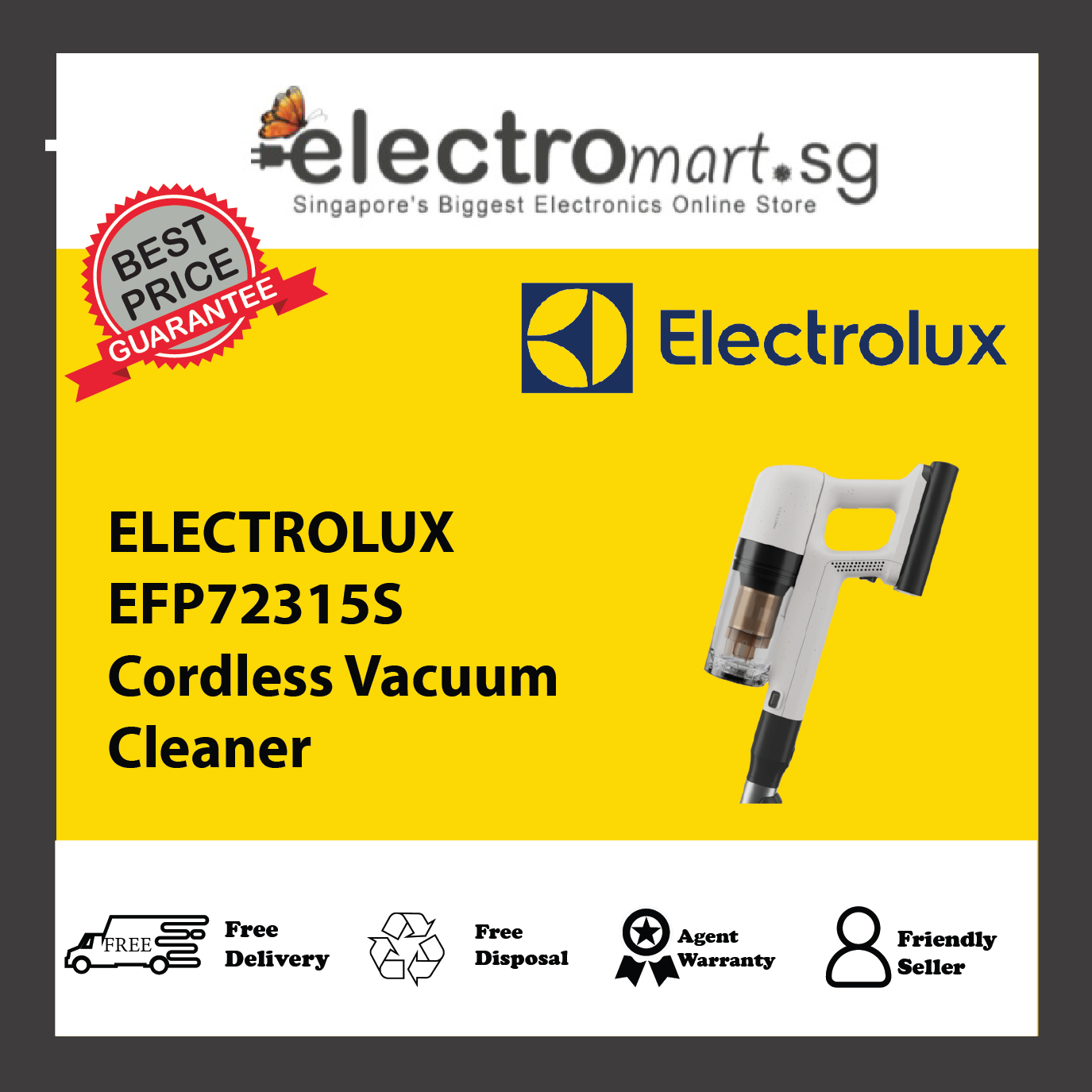 ELECTROLUX EFP72315S Cordless Vacuum Cleaner