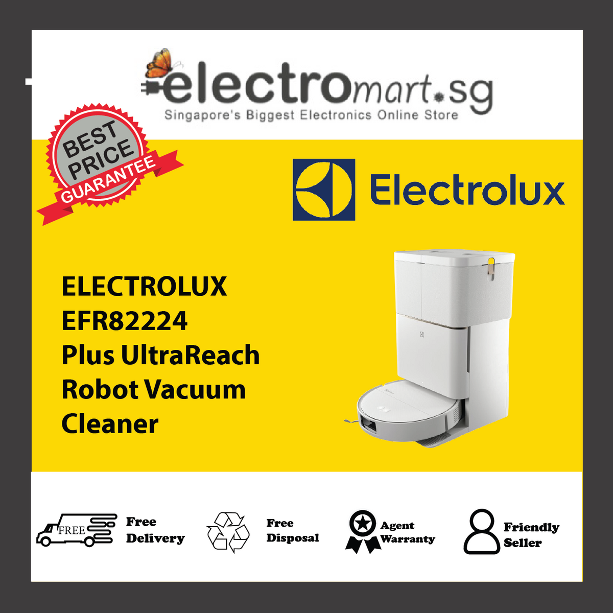 ELECTROLUX EFR82224 Plus UltraReach Robot Vacuum Cleaner