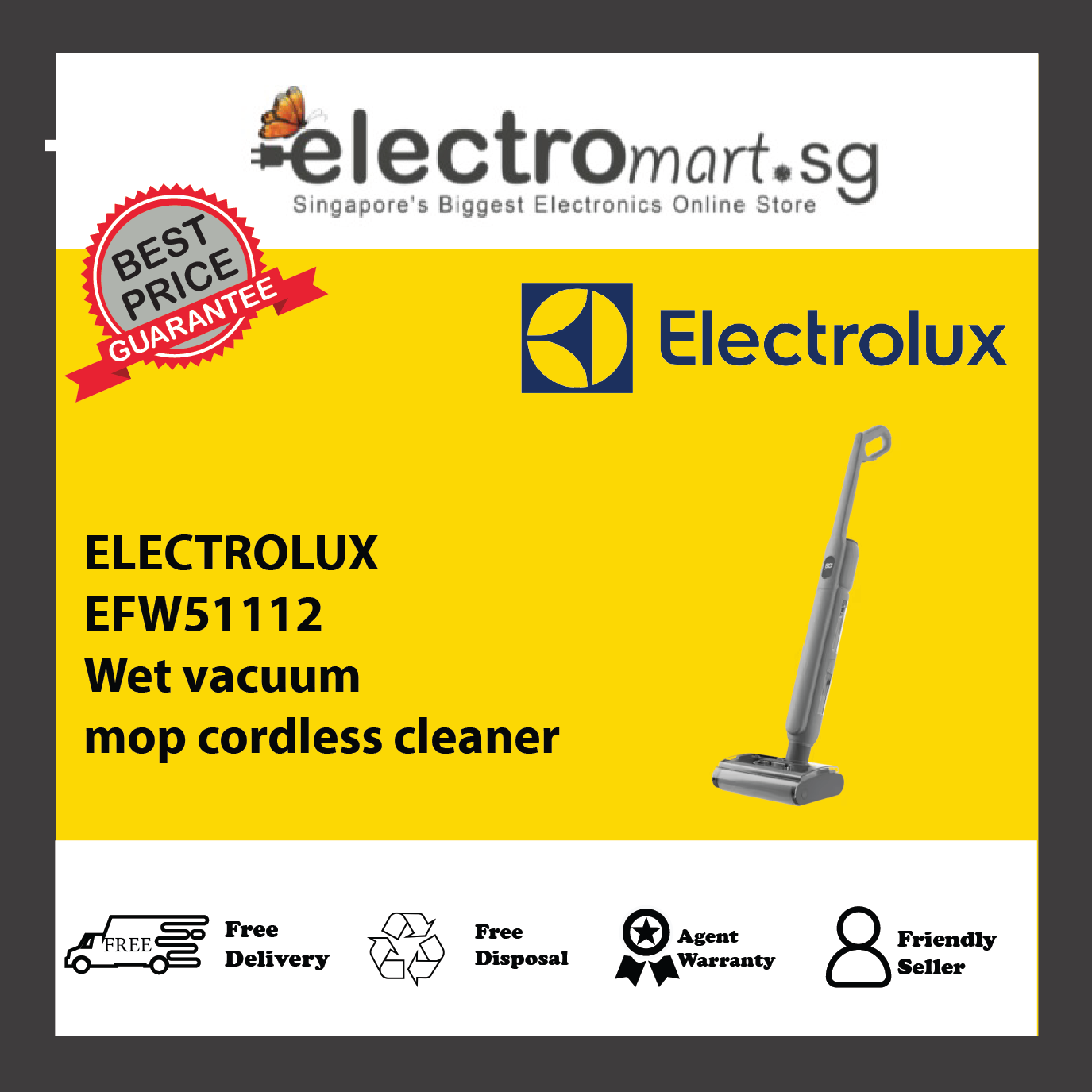 ELECTROLUX EFW51112 Wet vacuum mop cordless cleaner