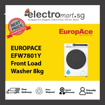 EUROPACE EFW7801Y Front Load Washer 8kg
