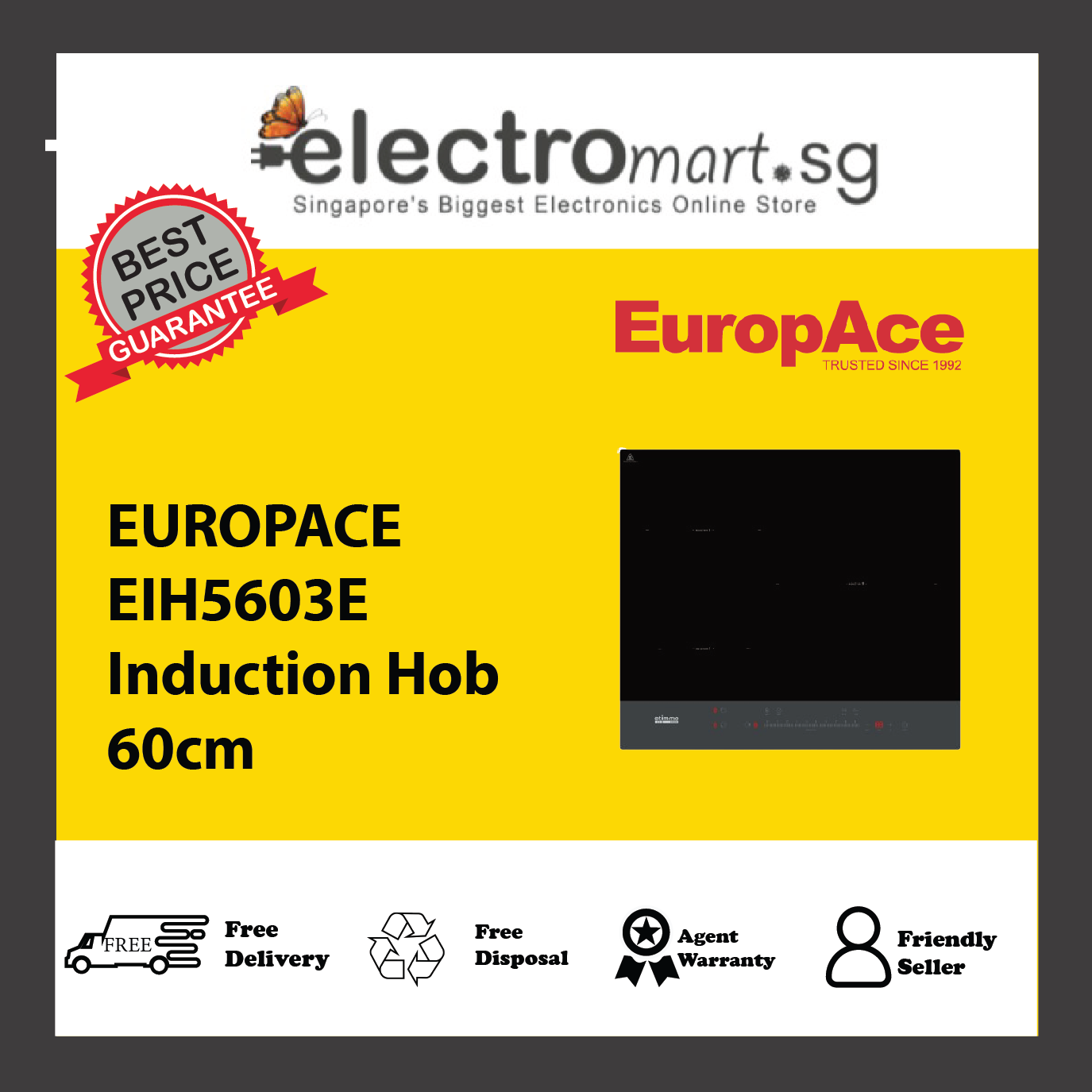 EUROPACE EIH5603E Induction Hob 60cm