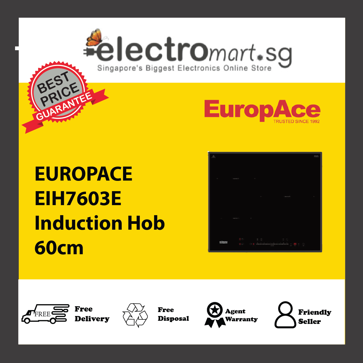 EUROPACE EIH7603E Induction Hob 60cm