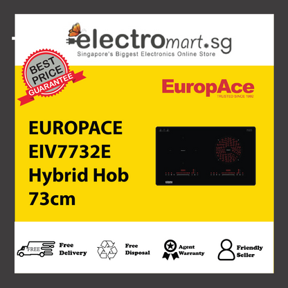 EUROPACE EIV7732E Hybrid Hob 73cm