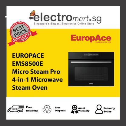 EUROPACE EMS8500E Micro Steam Pro 4-in-1 Microwave Steam Oven