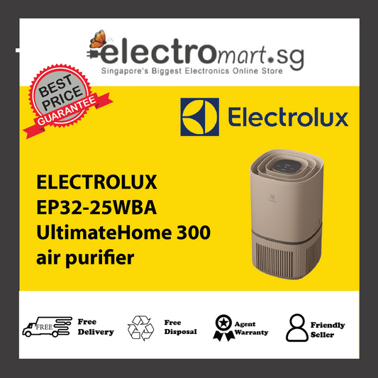 ELECTROLUX EP32-25WBA UltimateHome 300 air purifier with 4 stage filter for 30m² room coverage