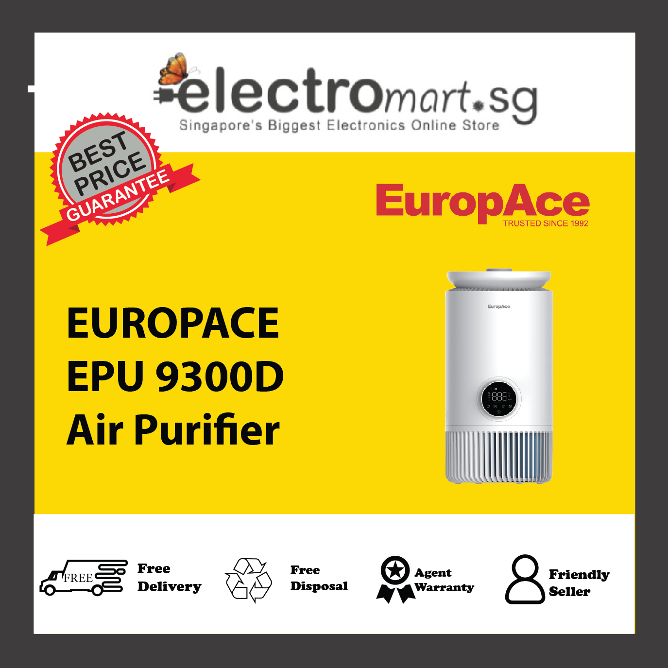 EUROPACE EPU 9300D Air Purifier