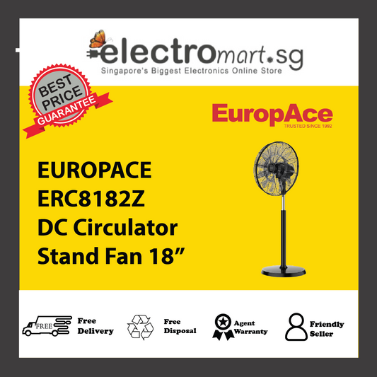 EUROPACE ERC8182Z DC Circulator Stand Fan 18”