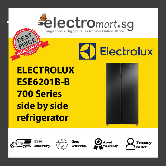 ELECTROLUX ESE6201B-B 700 Series side by side refrigerator 625L
