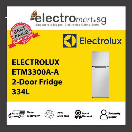 ELECTROLUX ETM3300A-A 2-Door Fridge 334L