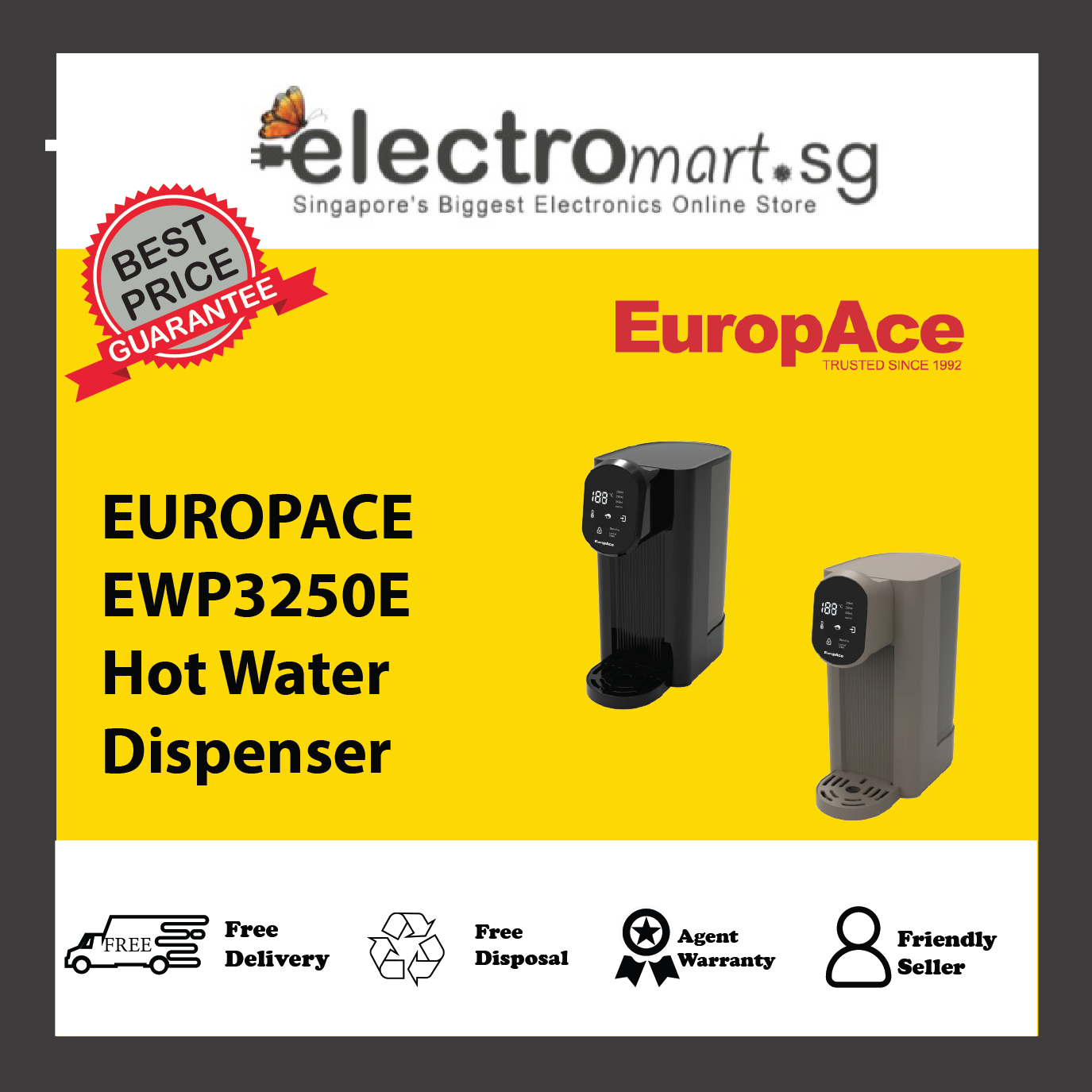 EUROPACE EWP3250E Hot Water Dispenser