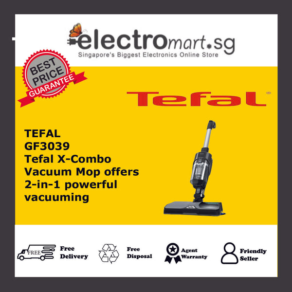 TEFAL X-COMBO 2-IN-1 VACUUM & SPIN MOP - GF3039