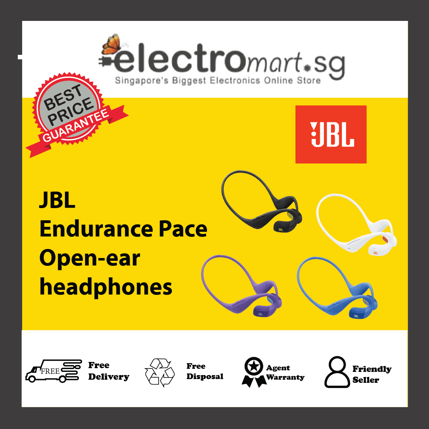 JBL Endurance Pace Open-ear headphones