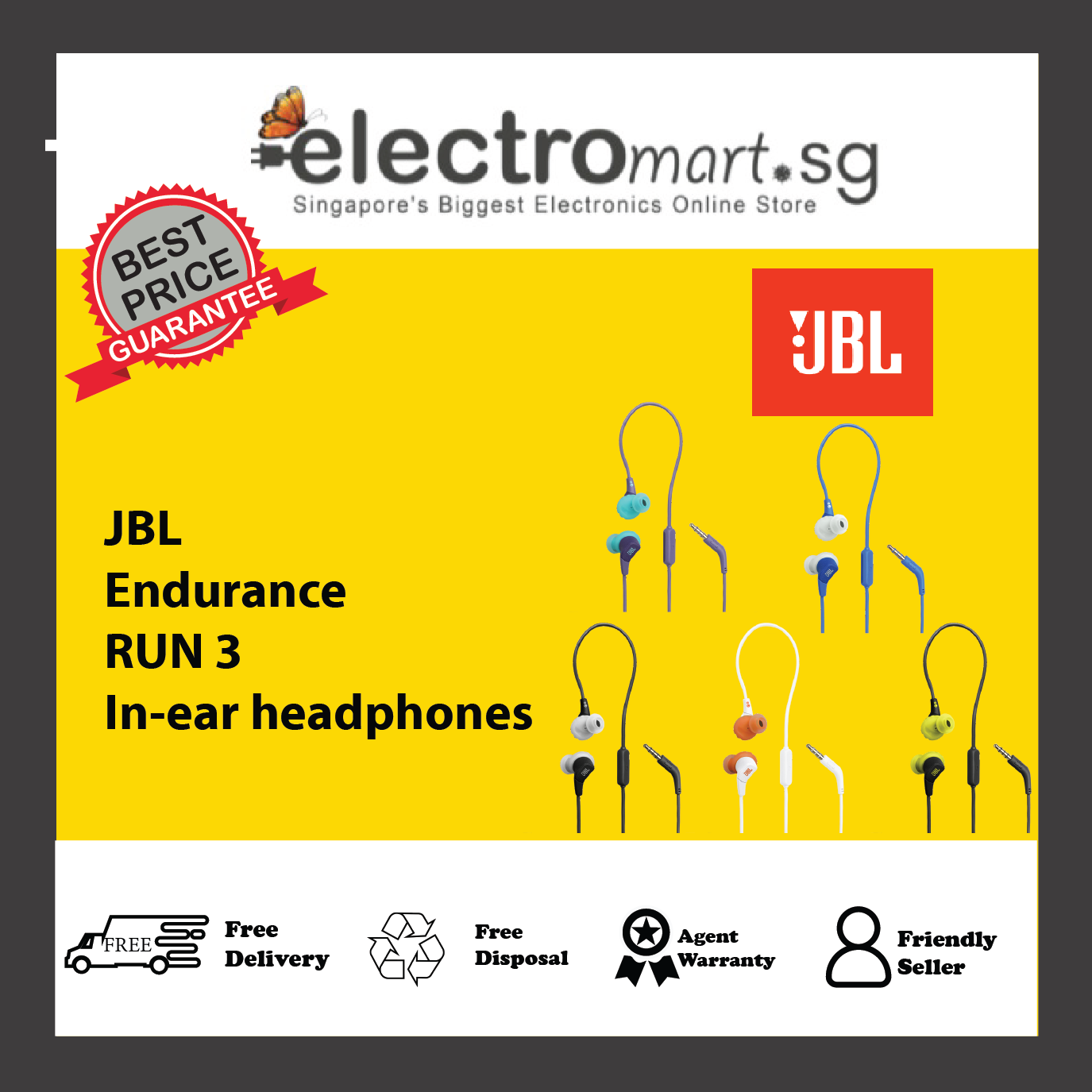 JBL Endurance RUN 3 In-ear headphones
