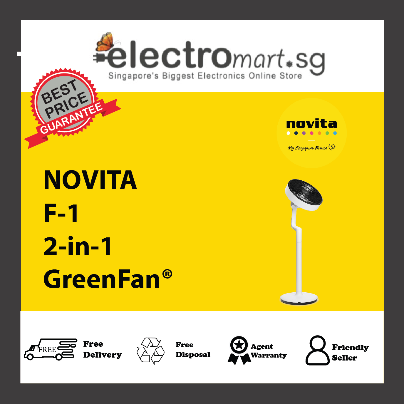 NOVITA F-1/Twin Pack 2-in-1 GreenFan®