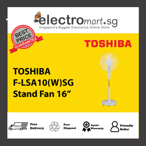 TOSHIBA F-LSA10(W)SG Stand Fan 16”