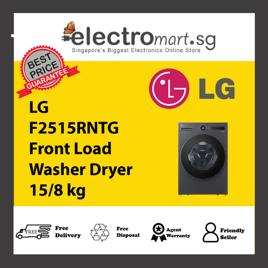 LG F2515RNTG Front Load Washer Dryer 15/8 kg