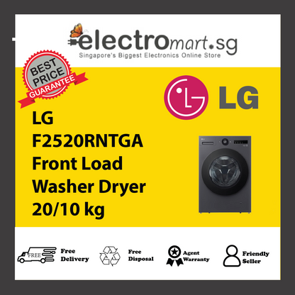 LG F2520RNTGA Front Load Washer Dryer 20/10 kg