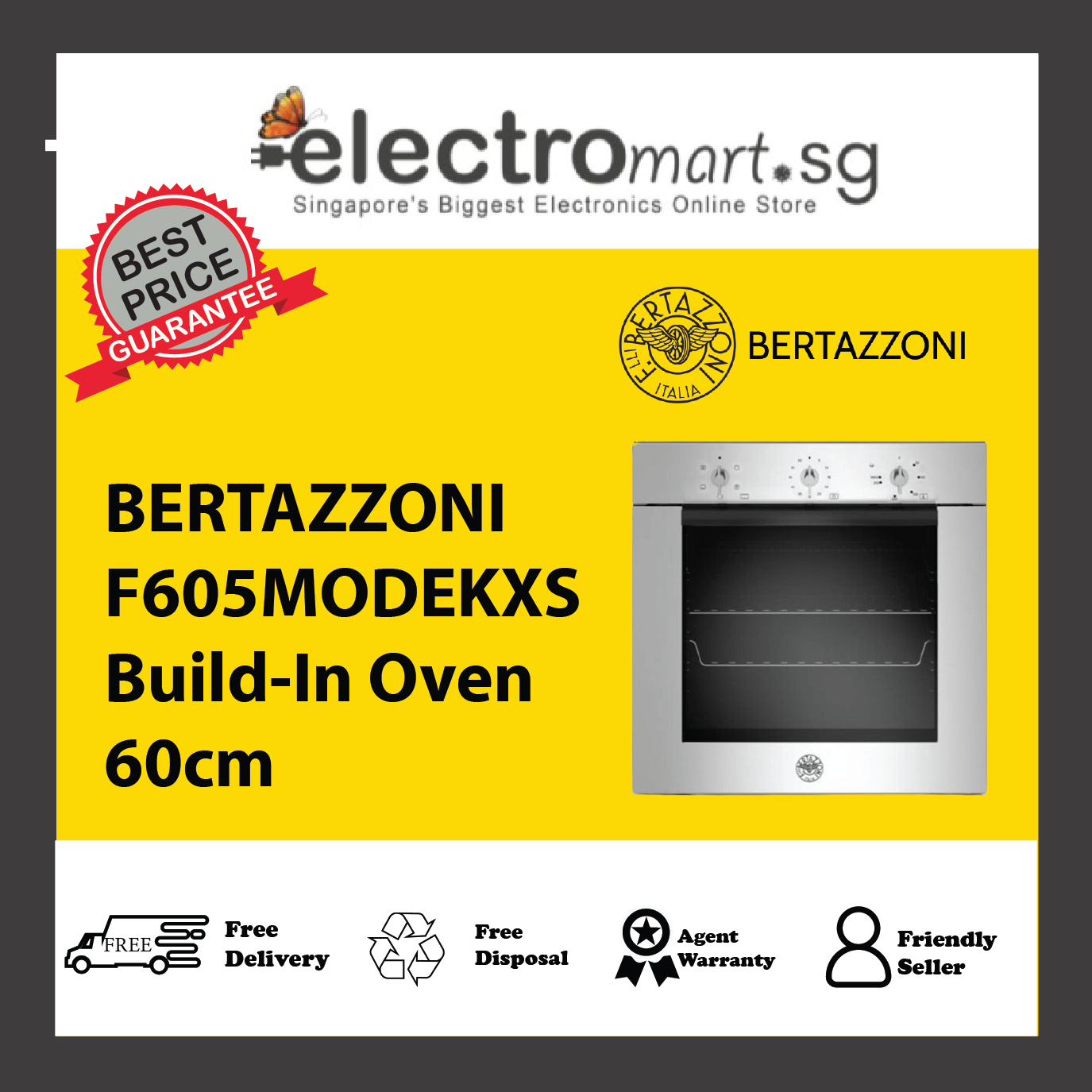 BERTAZZONI F605MODEKXS Build-In Oven 60cm