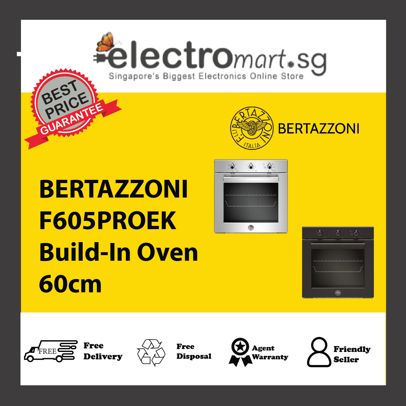 BERTAZZONI F605PROEK Build-In Oven 60cm