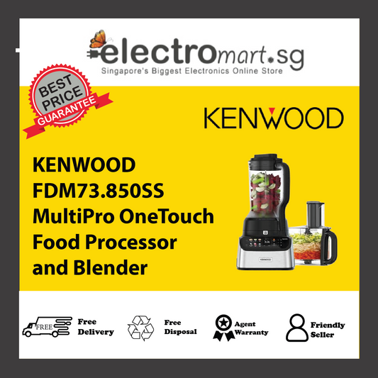 KENWOOD FDM73.850SS MultiPro OneTouch Food Processor and Blender