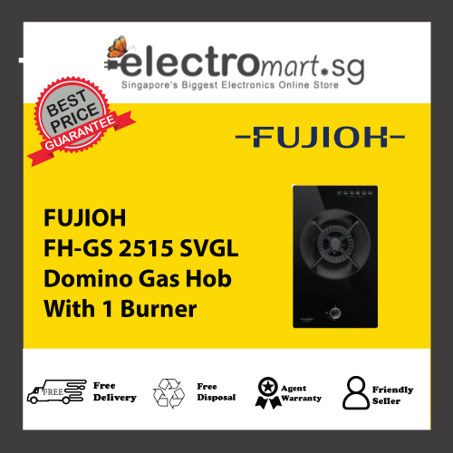 FUJIOH FH-GS 2515 SVGL Domino Gas Hob With 1 Burner