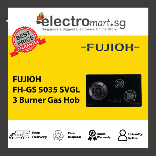 FUJIOH FH-GS 5035 SVGL 3 Burner Gas Hob