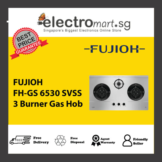 FUJIOH FH-GS 6530 SVSS 3 Burner Gas Hob