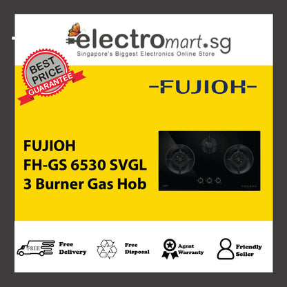 FUJIOH FH-GS 6530 SVGL 3 Burner Gas Hob
