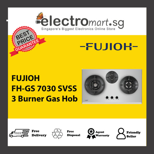 FUJIOH FH-GS 7030 SVSS 3 Burner Gas Hob