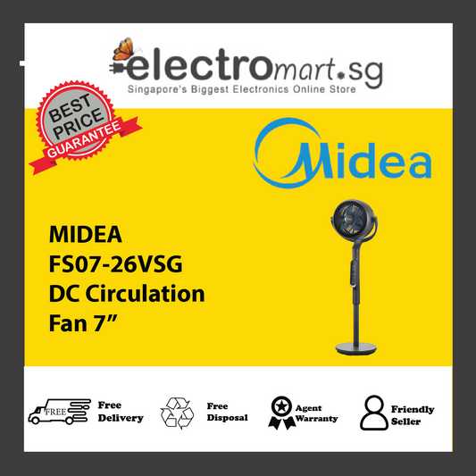 MIDEA FS07-26VSG DC Circulation Fan 7”
