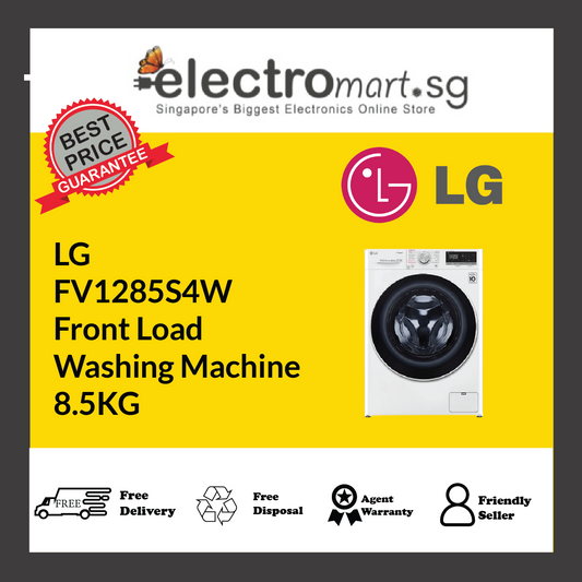 LG FV1285S4W Front Load Washer 8.5kg