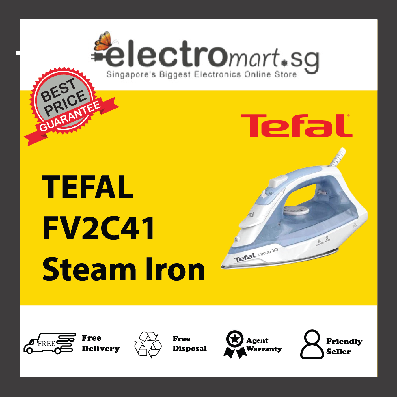 TEFAL FV2C41 Virtuo 30 Steam Iron